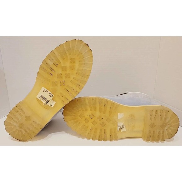 Vtg FUBU Collection Women’s Quilted Contender Boots POWDER BLUE 7M Construction - Picture 10 of 12